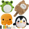 Animal Crochet Kit for Beginners – Complete Starter Set with Step-by-Step Guide