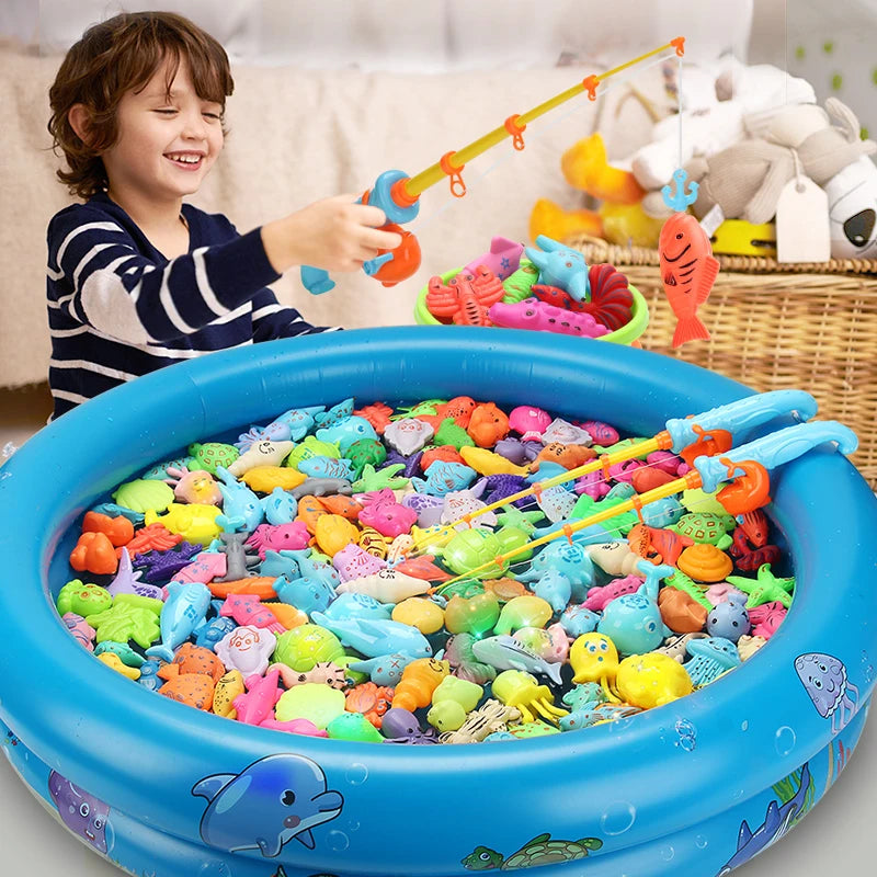 Magnetic Fishing Game with Inflatable Pool