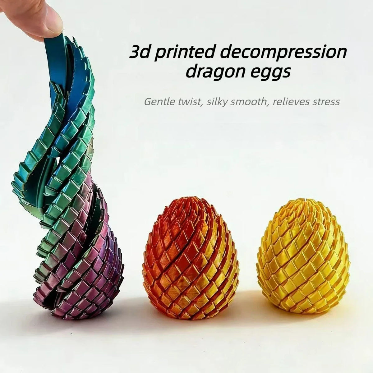 Twisted Dragon Egg Fidget Spiral Ornament