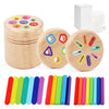 Wooden Montessori Color Sorting Toy for Toddlers