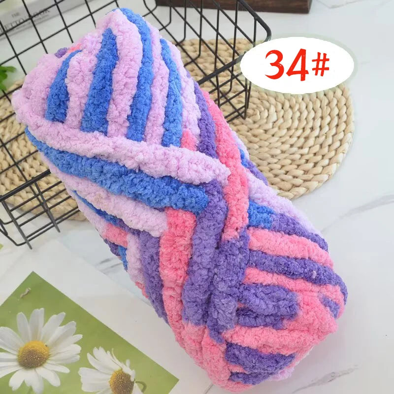 Extra Thick Chenille Yarn for Hand Knitting