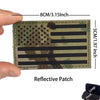 Reflective American Flag Tactical Patch with Glow-in-the-Dark Detail