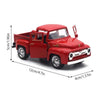 Vintage Red Die-Cast Metal Truck – Pull-Back Miniature Collectible