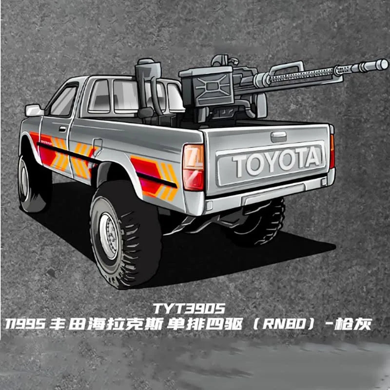 1:64 Scale Diecast Toyota Hilux Collectible Model