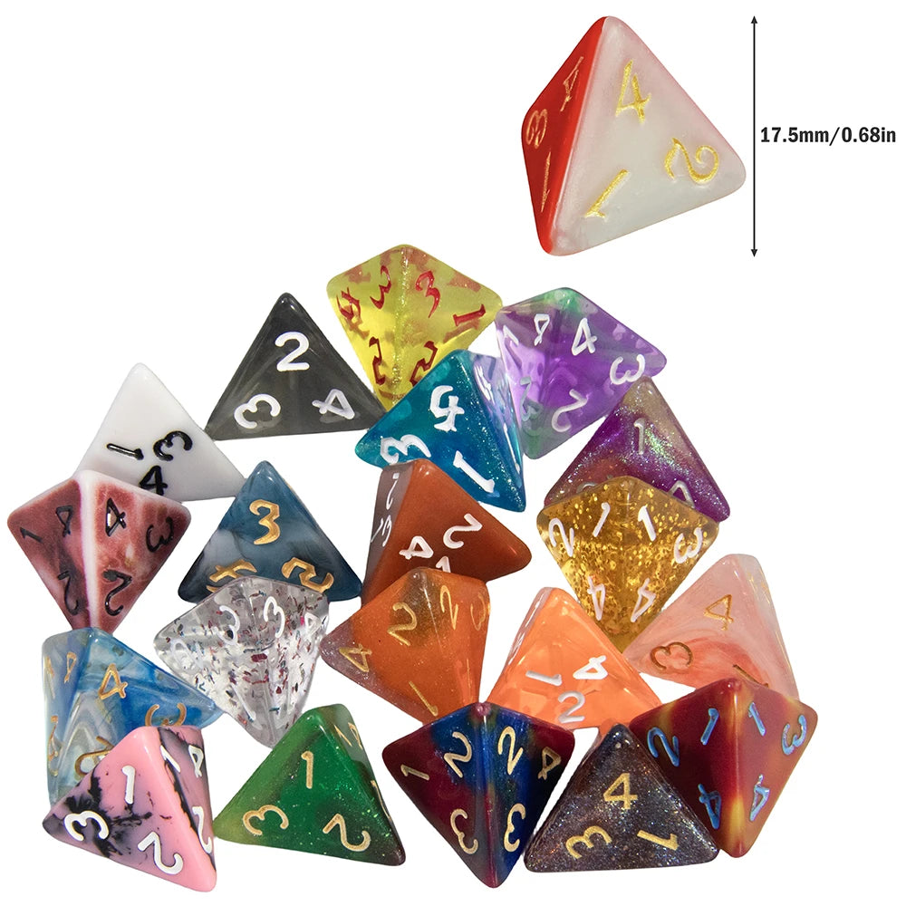 Polyhedral Resin Dice Set (10-Piece) for D&D and RPG