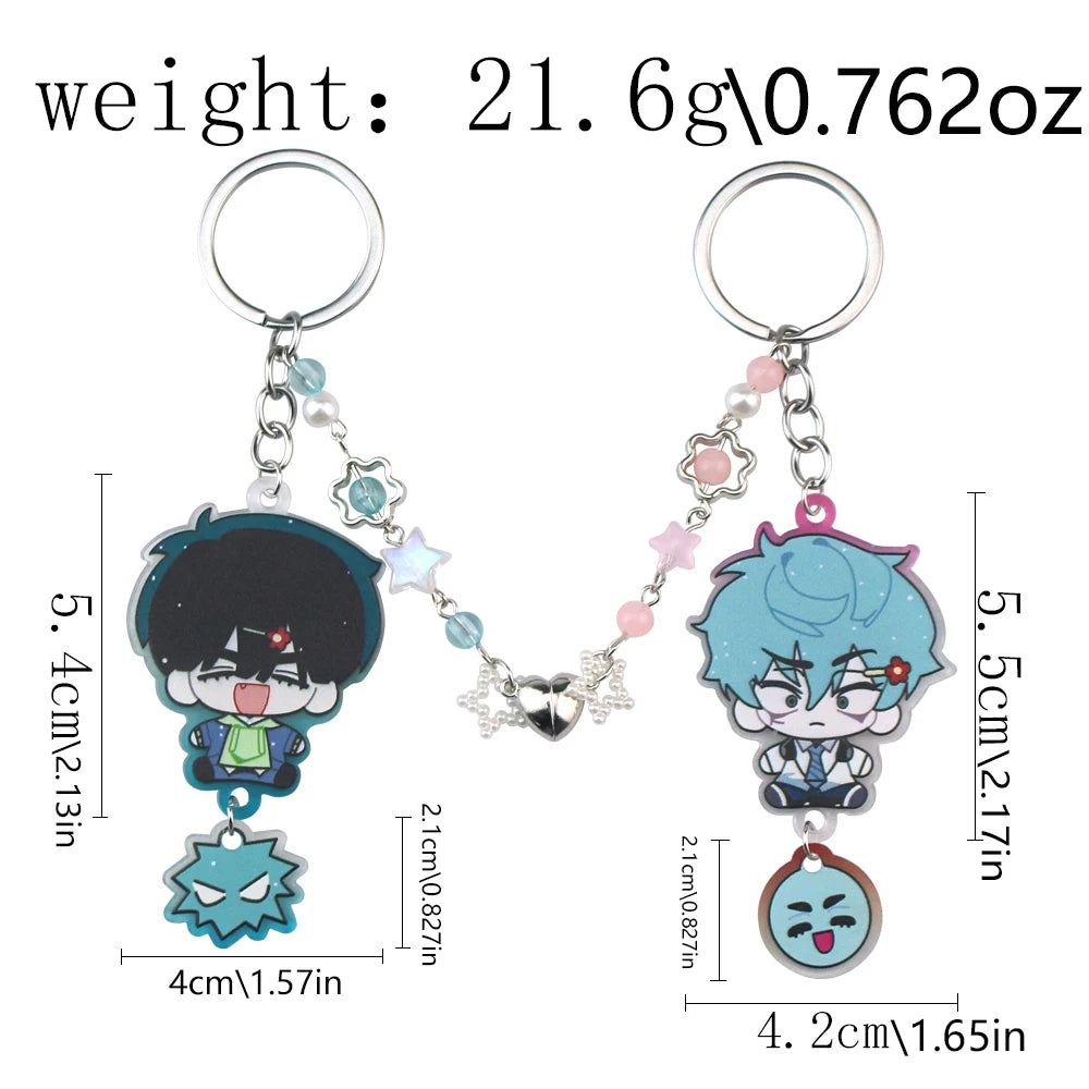 Cartoon Alien Stage Ivan & Till Acrylic Keychain