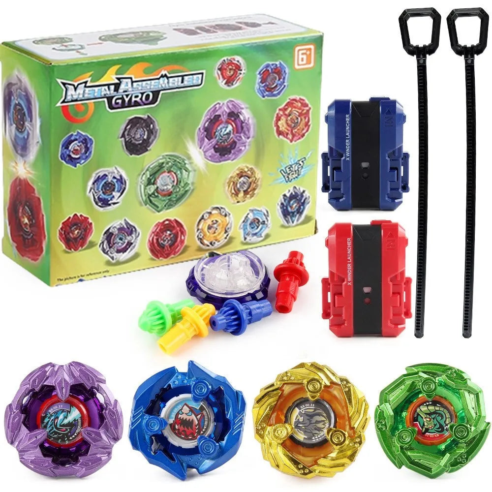 Gyro Spinning Tops Battle Set with Launchers