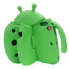 A bright green, playful cartoon EVA shockproof case designed for an iPad.