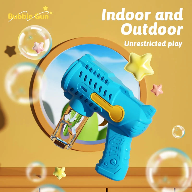 Outdoor Bubble Blower Toy for Kids – No Batteries Needed