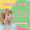 Non-Toxic Face Paint Crayons Set - Safe Face & Body Art for Halloween, Cosplay & Festivals