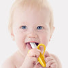 Banana-Shaped Silicone Baby Teether & Training Toothbrush