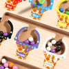 Magnetic Color Sorting Maze Board – Montessori Wooden Toy for Counting & Fine Motor Skills