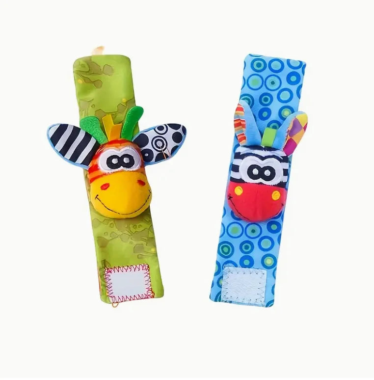 Baby Wrist Rattles and Foot Finder Socks Set