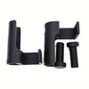 Black adjustable diamond painting canvas stand with a table clamp and roller tool