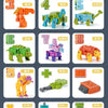 Number Dinosaur Robot Transformers Toy Set