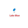 A small, bright blue oval shape labeled 13, representing Lake Blue color.