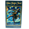 A box of a Van Gogh-inspired Tarot card deck featuring an illustration of a figure against a starry blue background.
