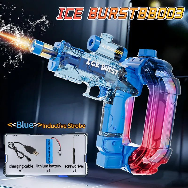 Electric Water Gun Blaster with LED Lights and Sound Effects