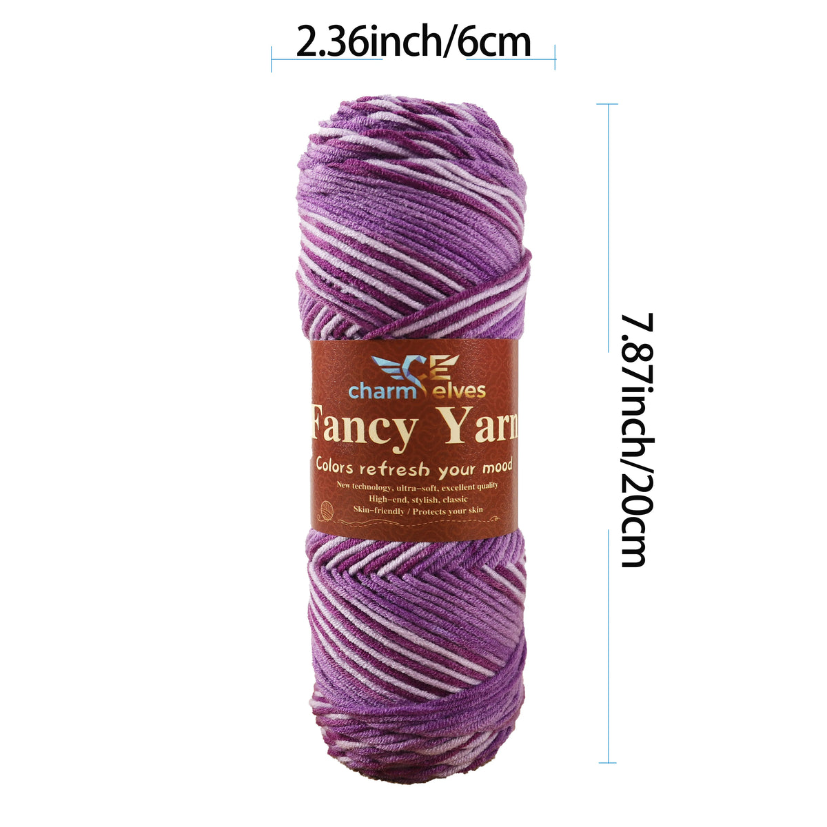 Soft Gradient Acrylic Yarn - 200g per Ball