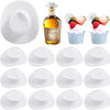 Mini Plastic Cowboy Hats for Party Favors and Cake Toppers