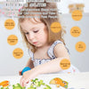 A box of puzzles featuring cartoon animals for children's early learning and development