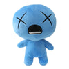 A light blue collectible plush toy with crossed black eyes and a surprised expression.