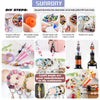 DIY steps showing how to make cartoon animal silicone beads for jewelry making