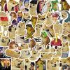 A collection of funny animal meme stickers featuring various dog and cat faces.