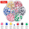 A collection of 440 self-adhesive moving eyes in various colors and sizes, packaged for crafts and DIY decorations.