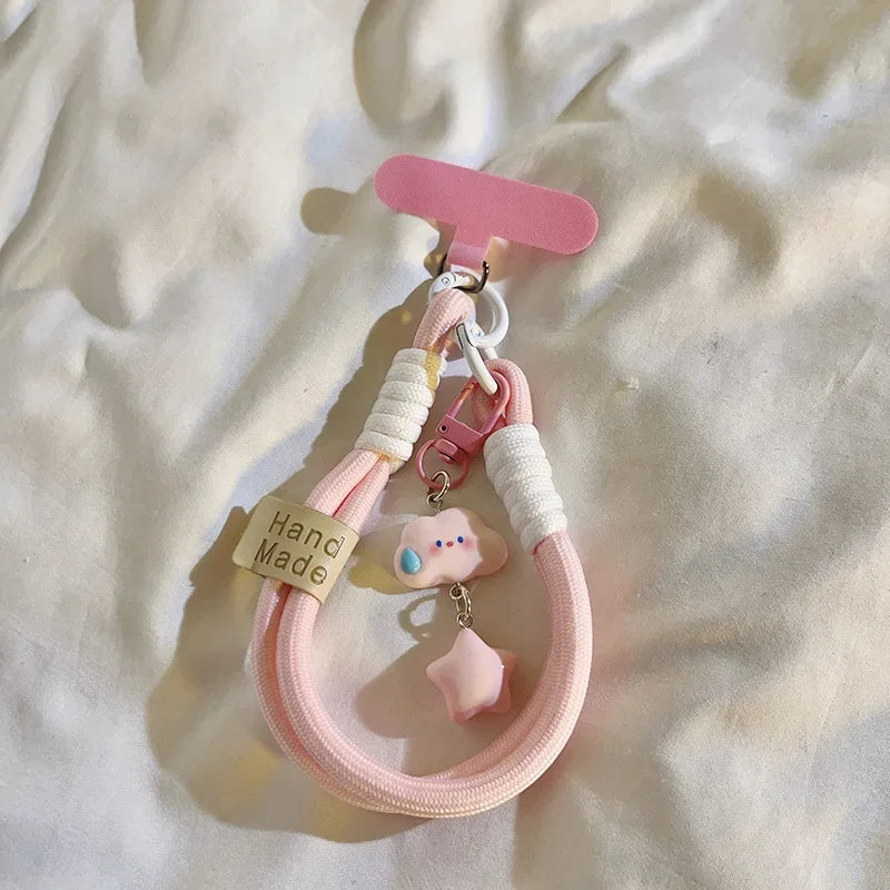 Colorful Cloud and Star Phone Wrist Strap