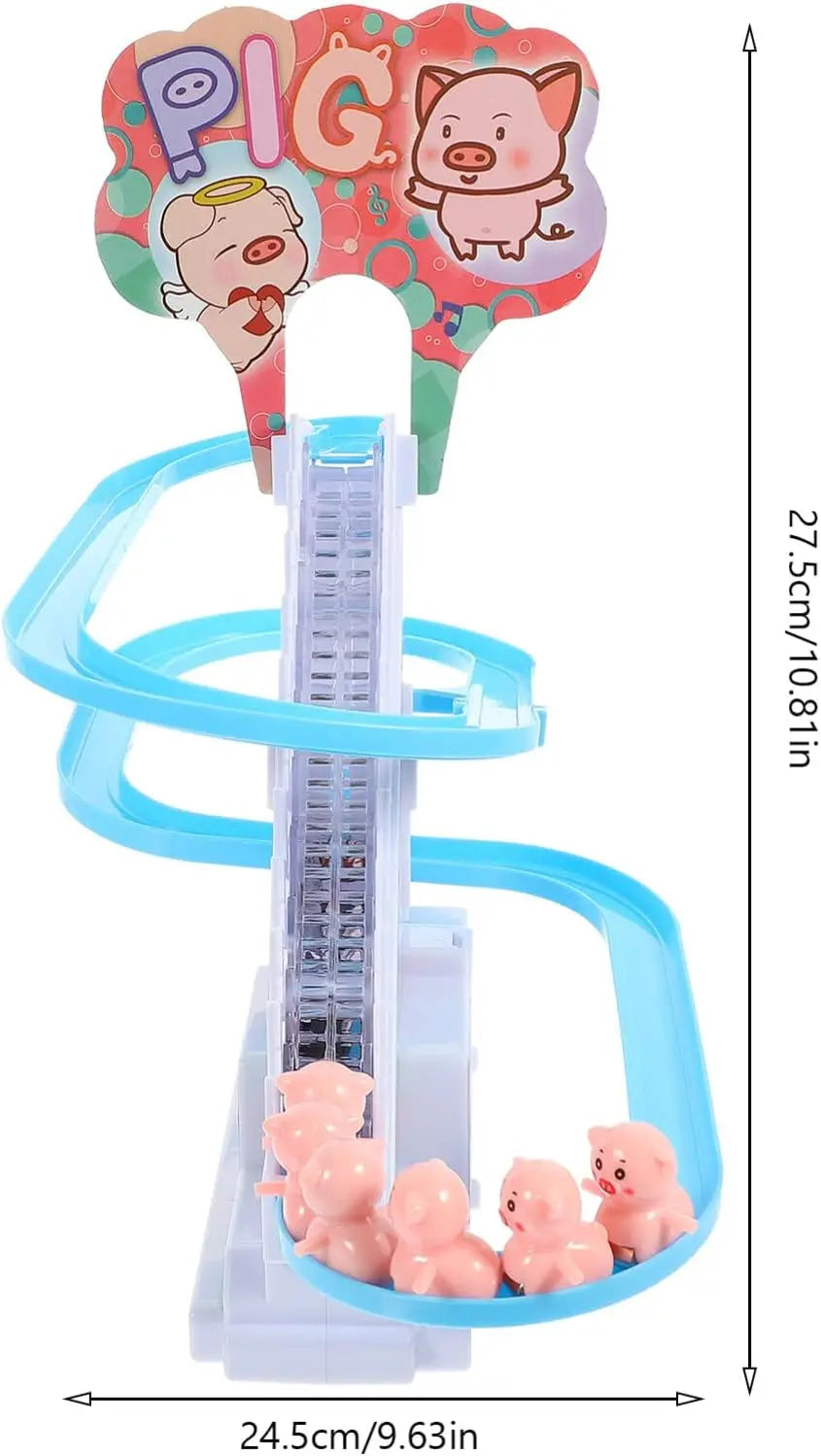 Electric Duck Stair-Climbing Toy with Lights and Music