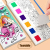 Watercolor Painting Book with Brush — Portable Art Kit for Kids