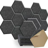 Hexagonal Self-Adhesive Acoustic Panels for Soundproofing and Echo Reduction (Pack of 5)