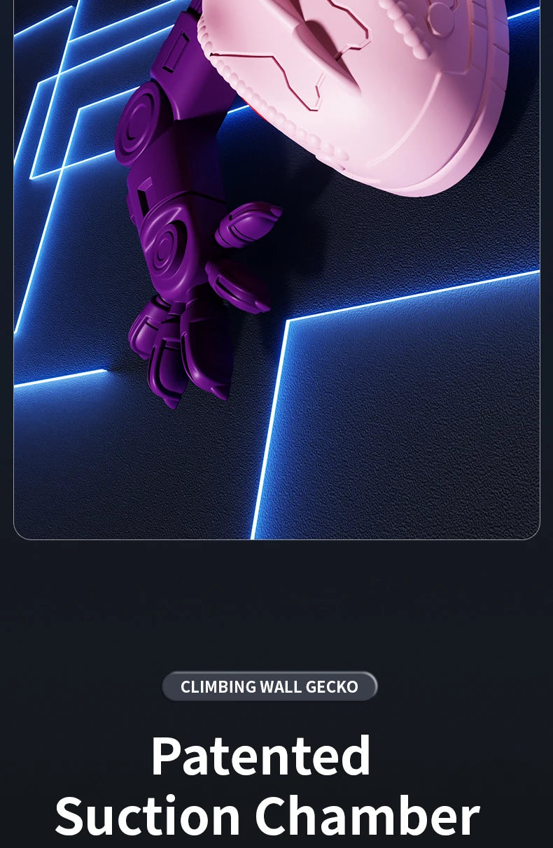 Remote Control Wall-Climbing Gecko Toy with LED Lights