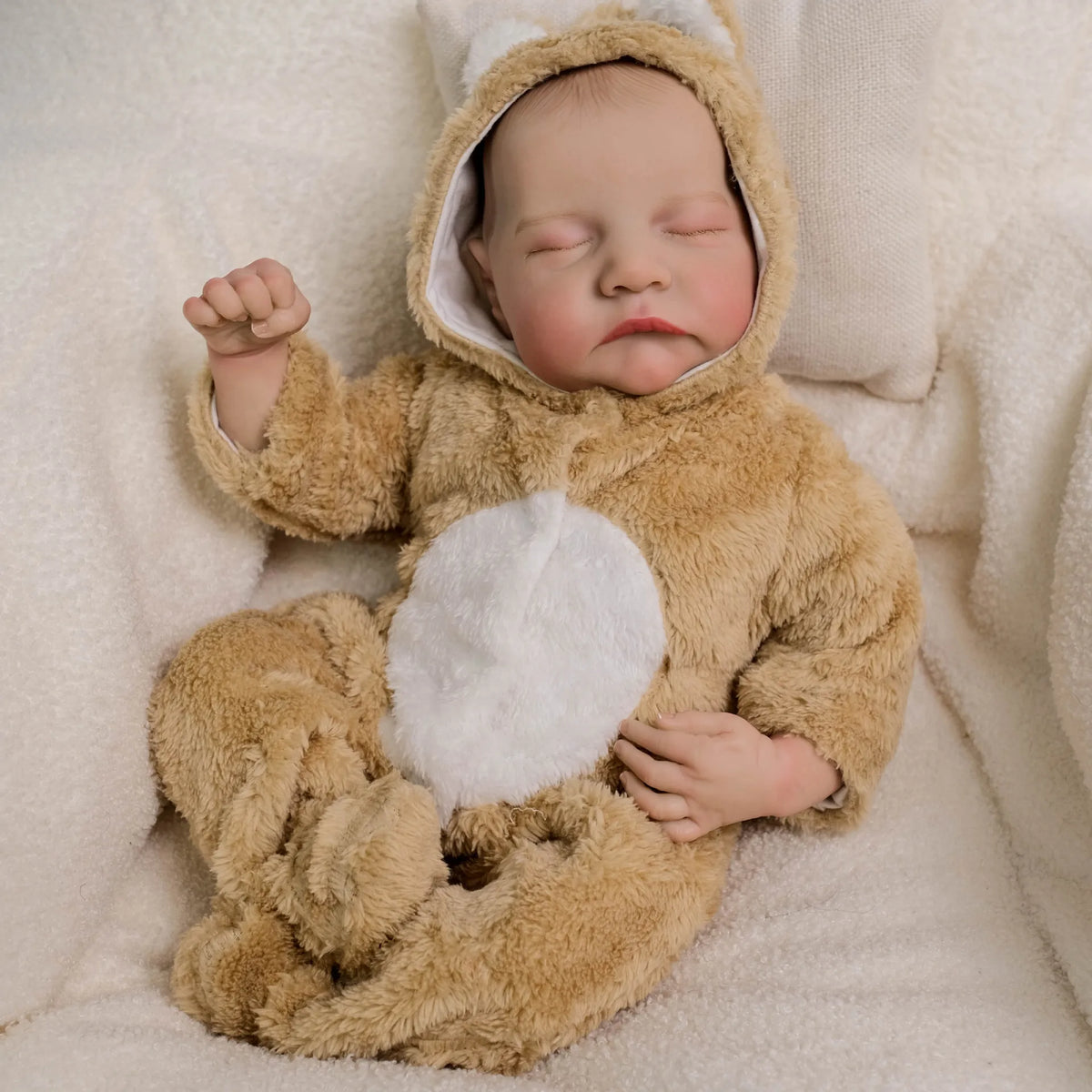 Lifelike 18-Inch Reborn Baby Doll with Soft Vinyl Body - Poseable Newborn Boy for Kids