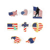 American Flag Cross Enamel Brooch Pin