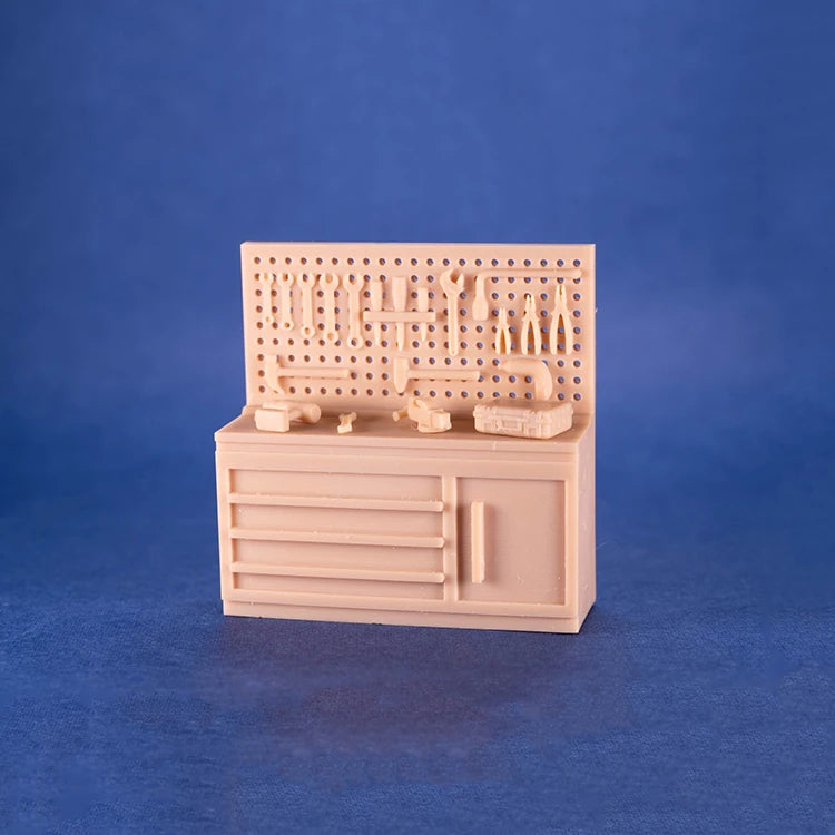 1/64 Scale Resin Tool Cabinet Set for Diorama Scenes