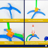 Glowing Stomp Rocket Launcher for Kids – Outdoor Step-to-Launch Toy with Soft Foam Tip