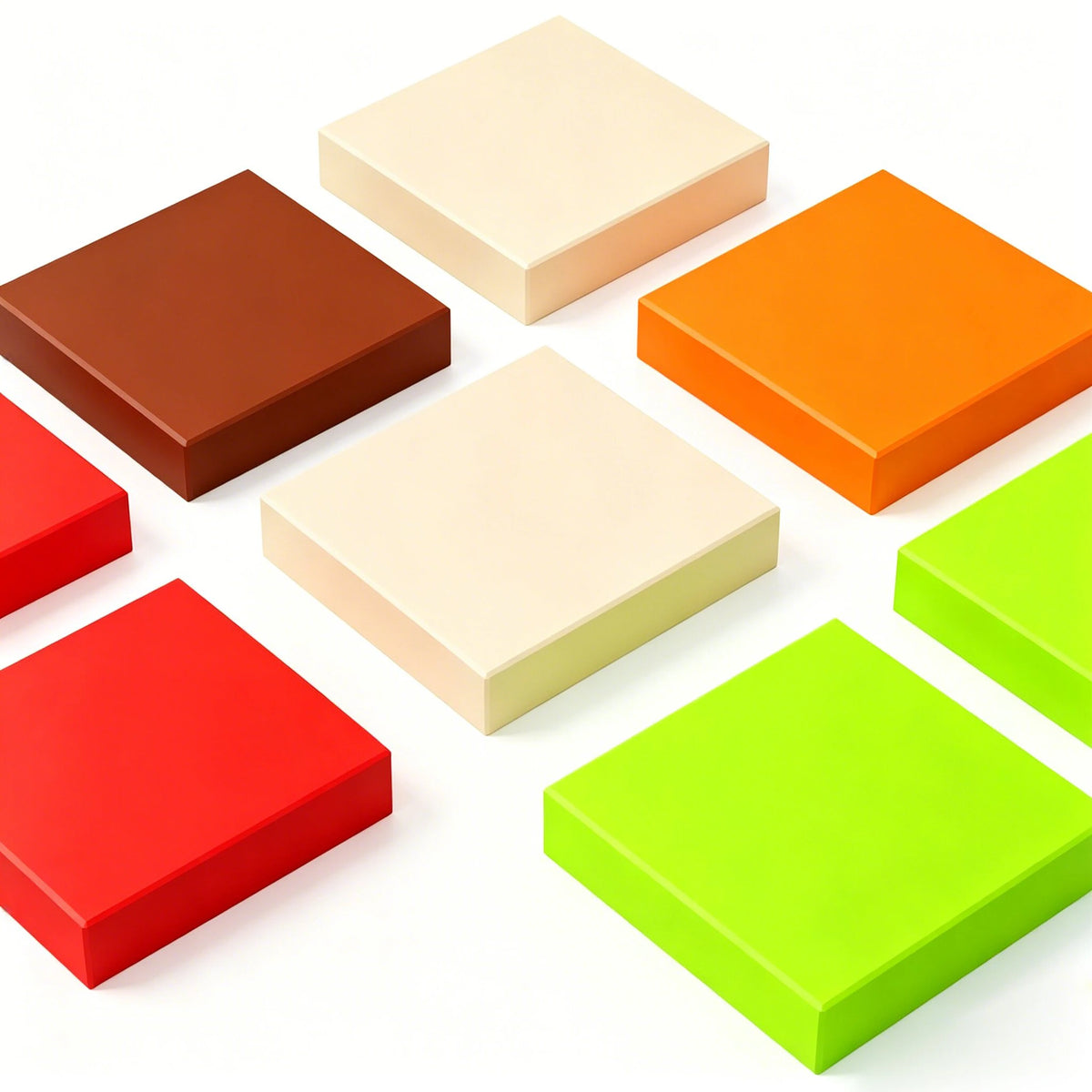Translucent Reverse Light Panel Building Bricks – Set of 20