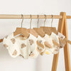 Unisex Newborn Baby Bibs Set with Burp Cloths