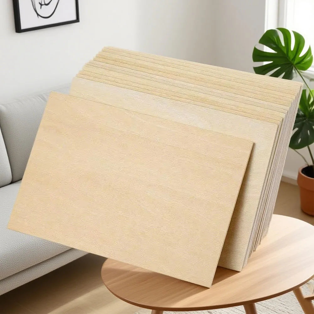 Natural Birch Basswood Sheets for DIY Crafts and Painting