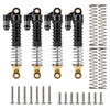 Set of brass and aluminum threaded shock absorbers for 1/18 RC crawler upgrades