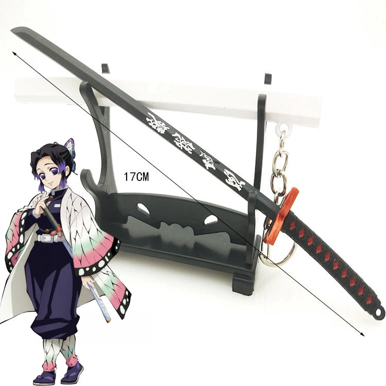 Metal Demon Slayer Katana Replica – Tanjiro Inspired Mini Samurai Sword