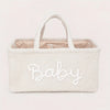Portable Fleece Baby Diaper Caddy Organizer