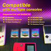 A display showing compatible game cartridges for various Game Boy consoles, including Color, Light, Advance SP, and Pocket.