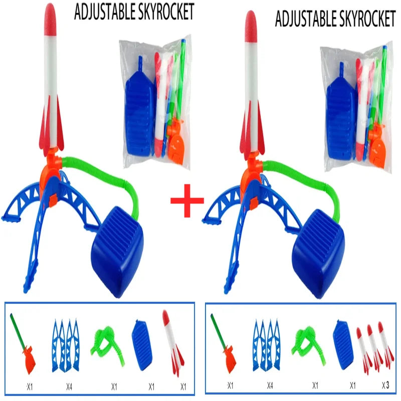Foot Pump Rocket Launcher Toy