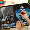 Mosaic Pixel Art Coloring Book for Adults – Stress-Relieving Mystery Scenes