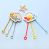 Bear Silicone Teether with Textured Pull String for Babies