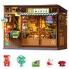 Nostalgic Japanese Corner Shop DIY Book Nook Kit with LED Lighting