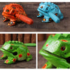 Handcrafted Wooden Frog Guiro Rasp Percussion Instrument